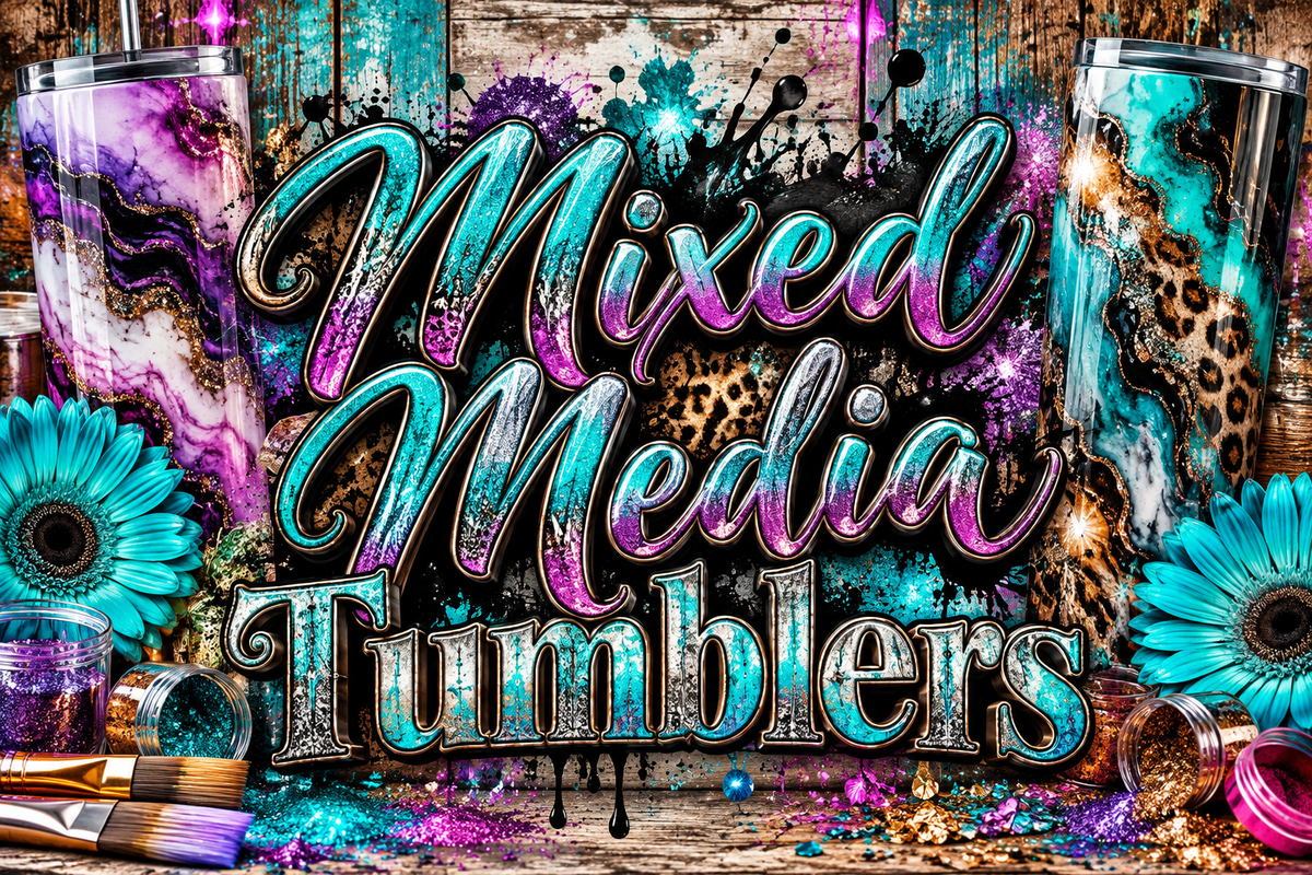 Mixed media tumbler