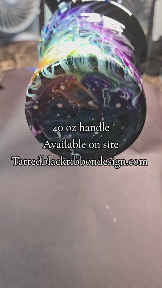 40oz handle tumbler