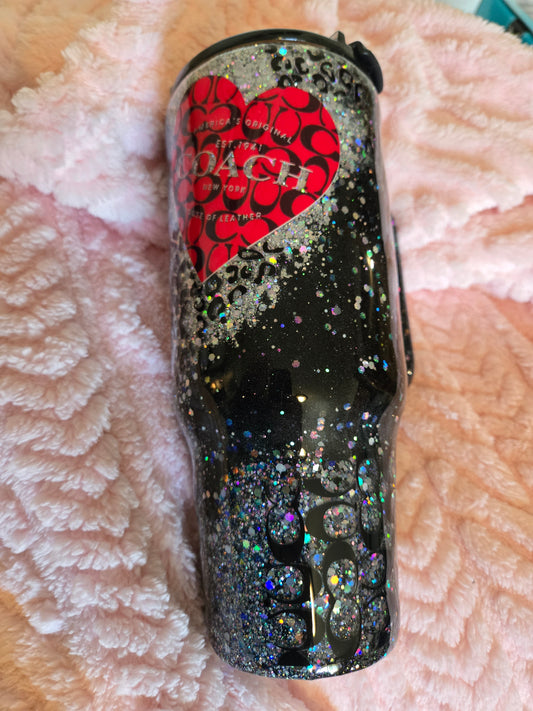 #50 40 oz handle tumbler Michelle b