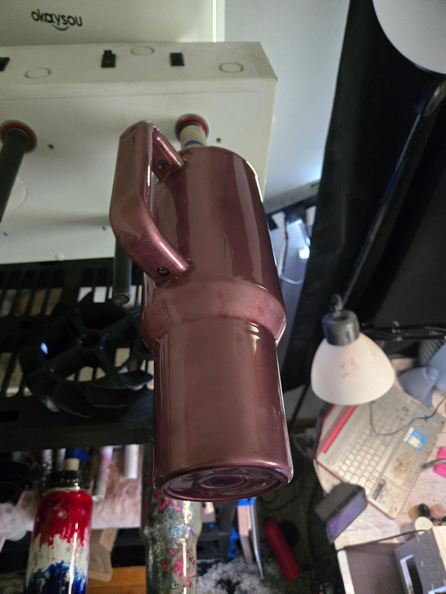 40oz handle base tumbler