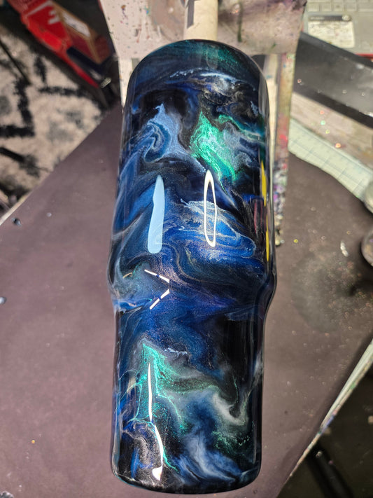 #61 40 oz handle tumbler Kim sim